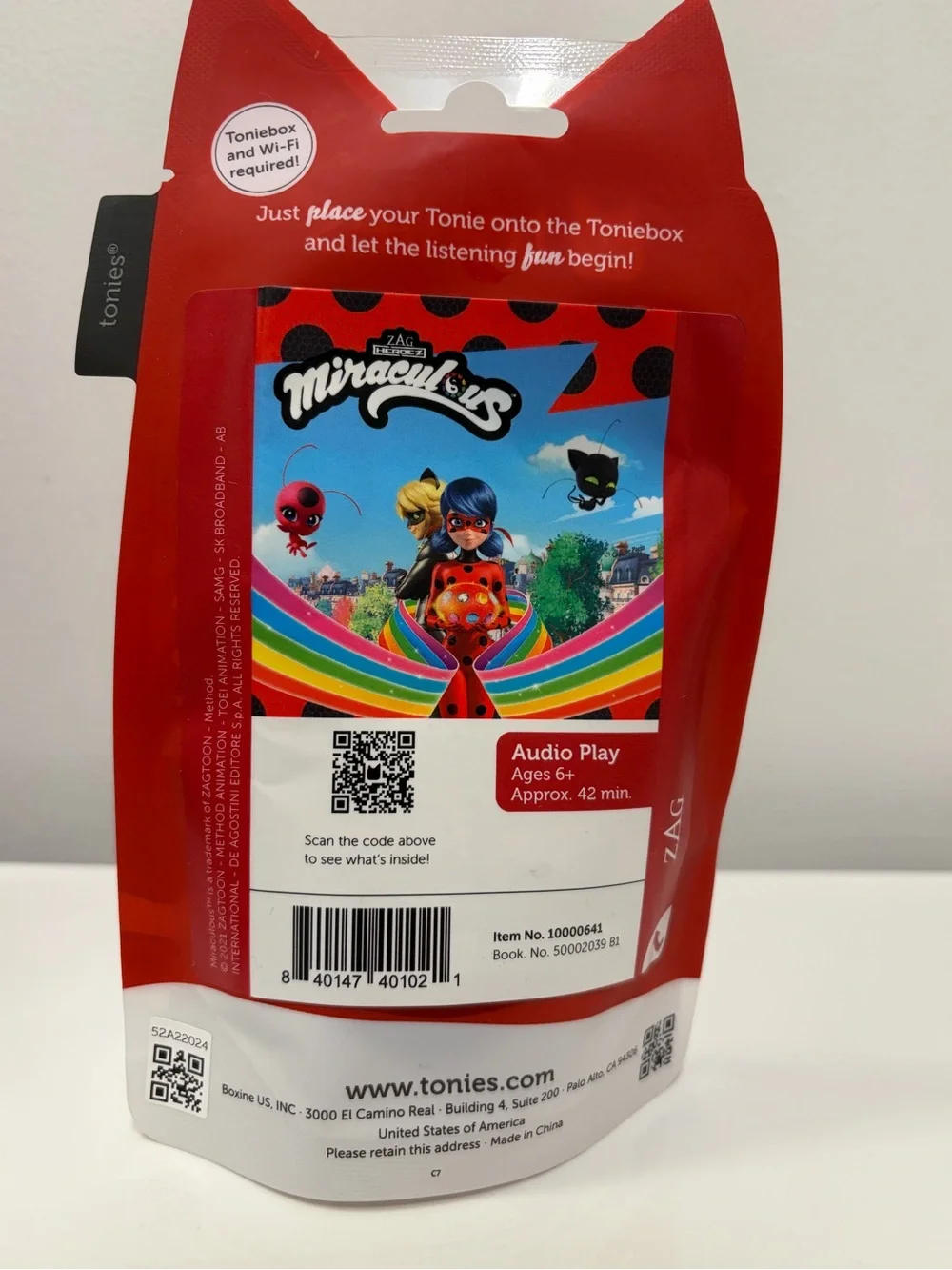 Tonies - Peppa Pig ,Disney’s WISH & Miraculous Cat Noir (3PC Bundle)